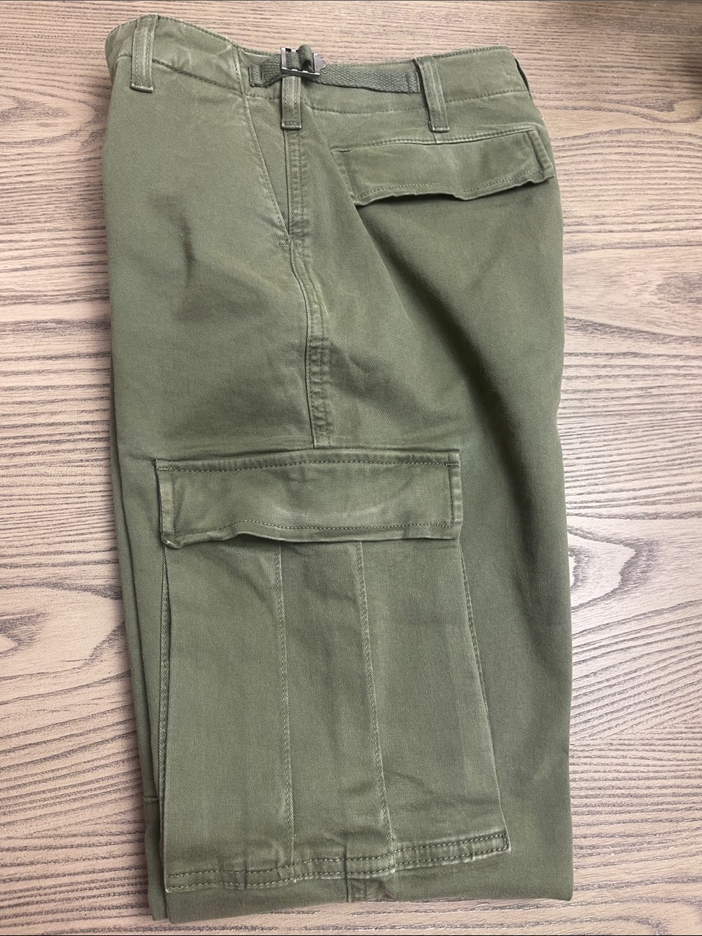 Good American Olive Cargo Pants